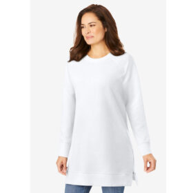White Side Zip Sweatshirt PSW-8433